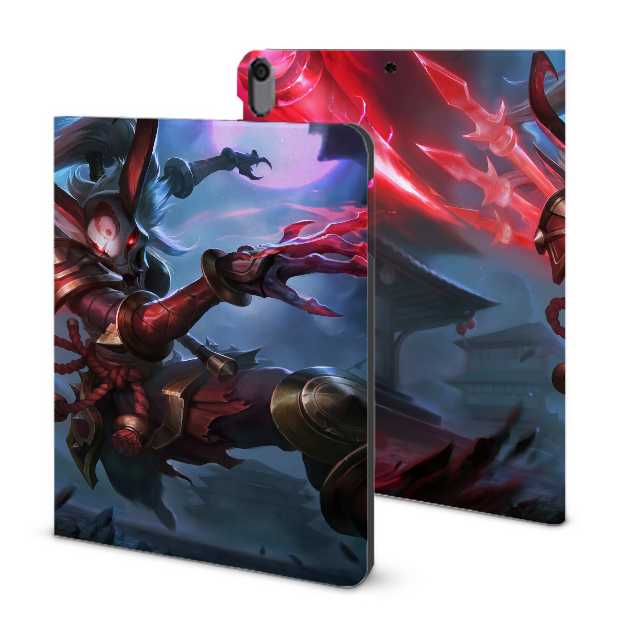 （画像用） リーグ・オブ・レジェンド League of Legends LOL IPad ケース ブック型 PUレザー TPU 耐衝撃 軽量 薄型 ペン収納なし 全面保護 IPad 各モデル対応